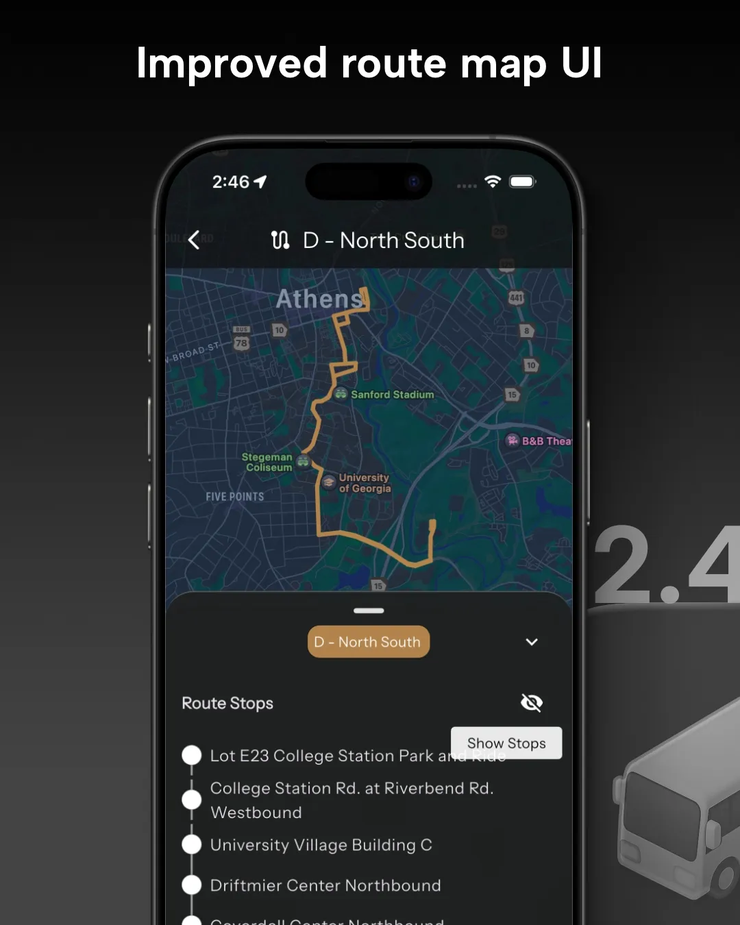 Hide Stops UI