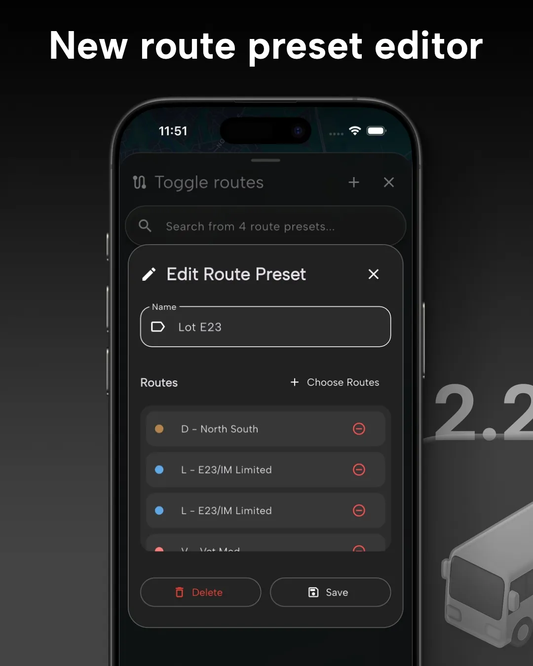 Route Preset Editor