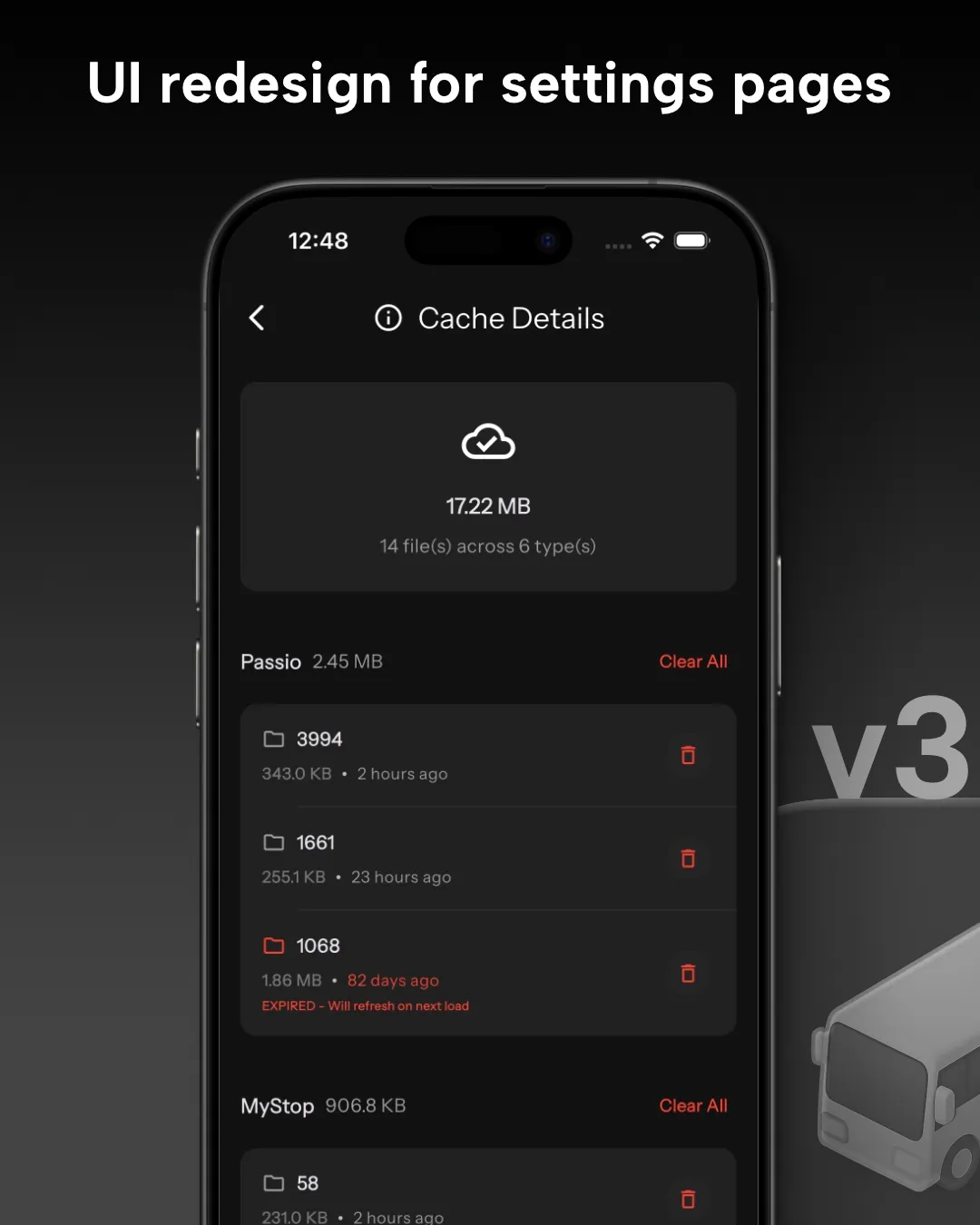 Settings Redesign